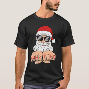 Camiseta Fist Bump Guay Santa Gafas de sol Feliz Navidad Xm
