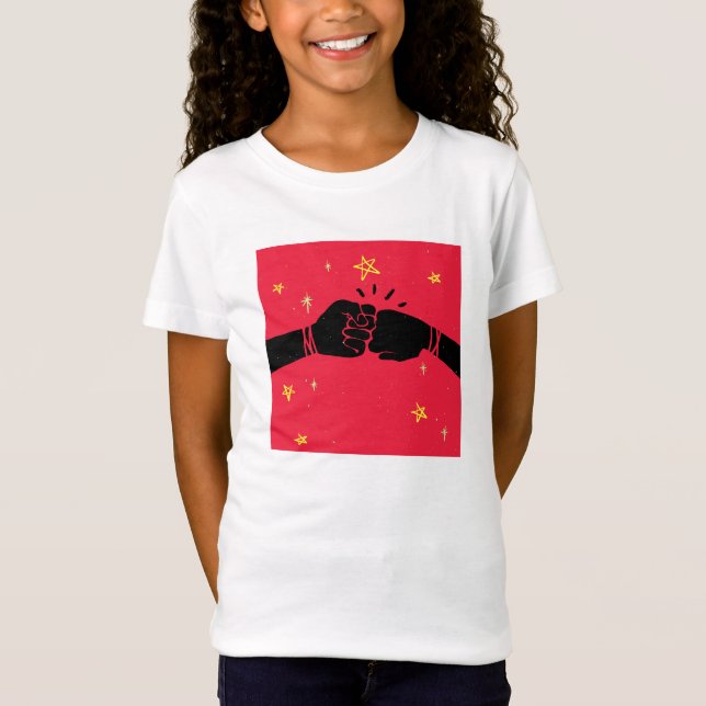 Camiseta Fist Bump Mejor Amigo (Anverso)