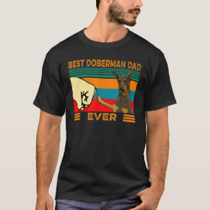 Camiseta Fist Bump Mejor Papá Doberman