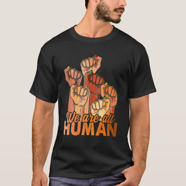 Camiseta Fist Hands Black History Month Equality African Am (Anverso)