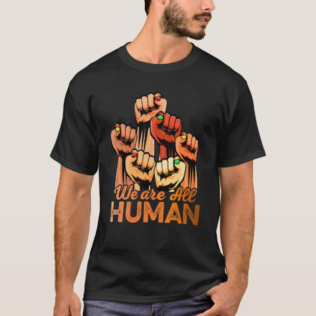 Camiseta Fist Hands Black History Month Equality African Am (Anverso)