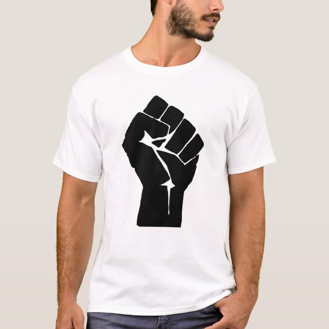 Camiseta Fist, Rebel, Riot, Resistance, Communist Style (Anverso)