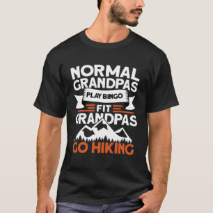 Camiseta Fit Grandpas Go Senderismo Senderismo Senderismo
