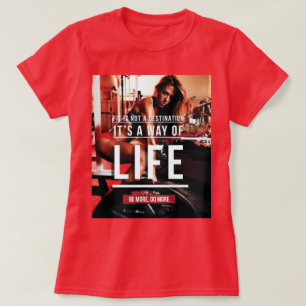 Camiseta Fit No Es Un Destino. Es una forma de vida - gimna