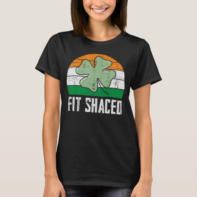Camiseta Fit Shaced Irish Drinking borrachín St Patrick s D (Anverso)