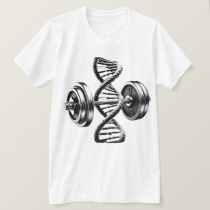 Camiseta Fitness ADN Hélice Mancuernas