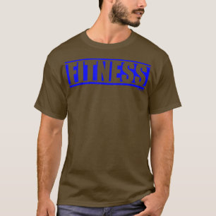 Camiseta Fitness Blue Gym Fitness entrenamiento Saying Moti