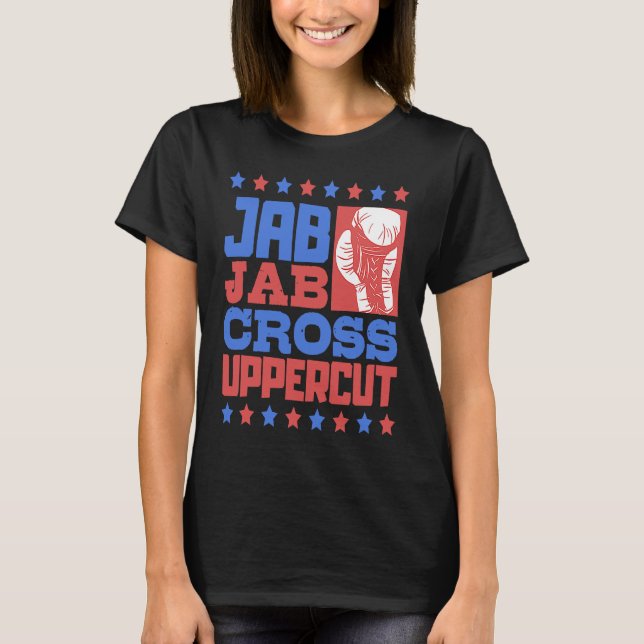 Camiseta Fitness Boxing Ring  Jab Cross Uppercut  I Love Ki (Anverso)