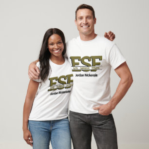 Camiseta Fitness Business   Logotipo de monograma de entren