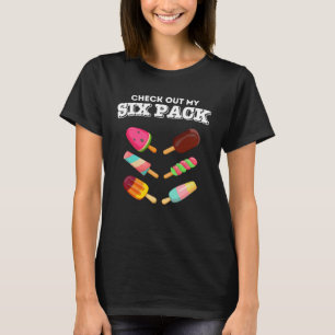 Camiseta Fitness Check Out My Six Pack Ice Cream Workout