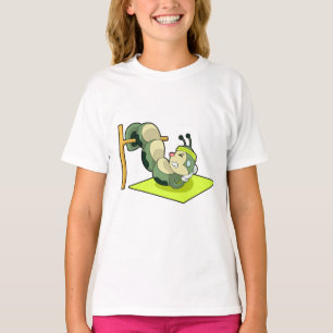 Camiseta Fitness de entrenamiento del ABS en la oruga trase