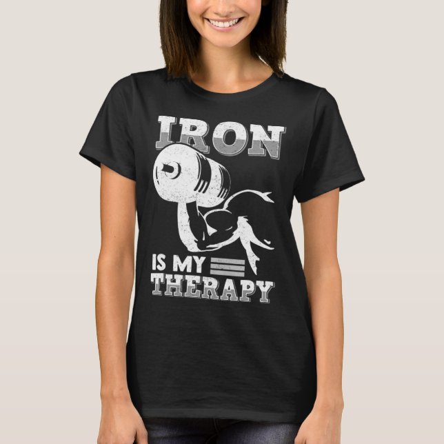 Camiseta Fitness dumbbell musculación levantamiento de peso (Anverso)