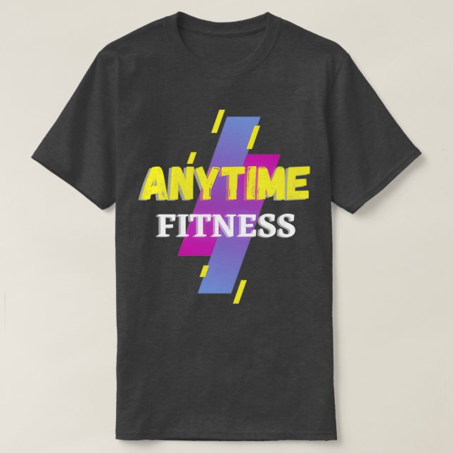 Camiseta Fitness en cualquier momento 1 (Diseño del anverso)