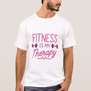 Camiseta Fitness es mi terapia