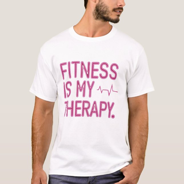 Camiseta Fitness es mi terapia (Anverso)