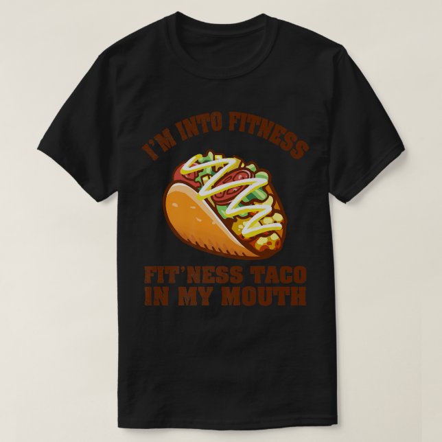 Camiseta Fitness Funny Taco Aguacate Funny Sarcasm Nachos M (Diseño del anverso)