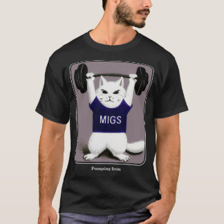 Camiseta Fitness Gimnasio Gimnasio Bombeo Gato Hierro