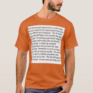 Camiseta Fitness Gram Pacer Test