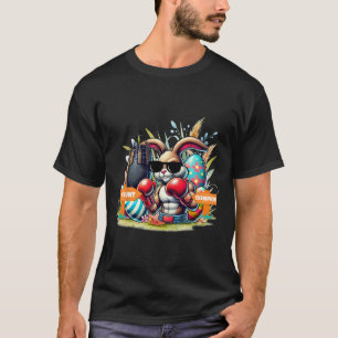 Camiseta Fitness Gym Workout Huevo Hunt Boxing Easter Bunny
