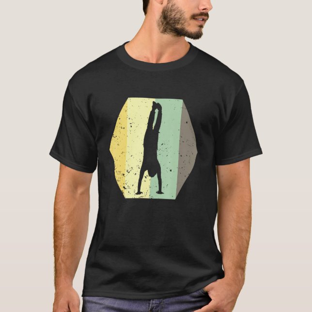 Camiseta Fitness Handstand Parkour Tren Gimnasia (Anverso)