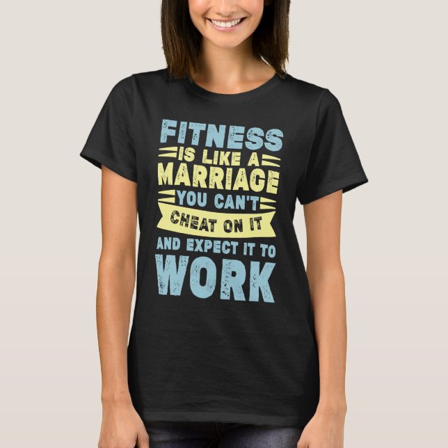 Camiseta Fitness is like Ehe  workout saying quote sport (Anverso)