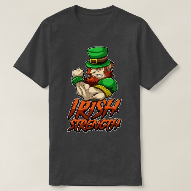 Camiseta Fitness Leprechaun Gimnasio Irlandés Strenght Gobl (Diseño del anverso)