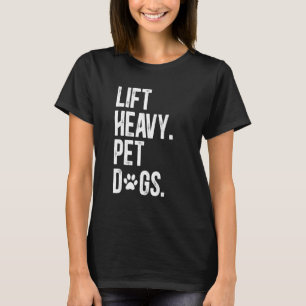 Camiseta Fitness Levanta Perros Pesados Divertidos Halterof