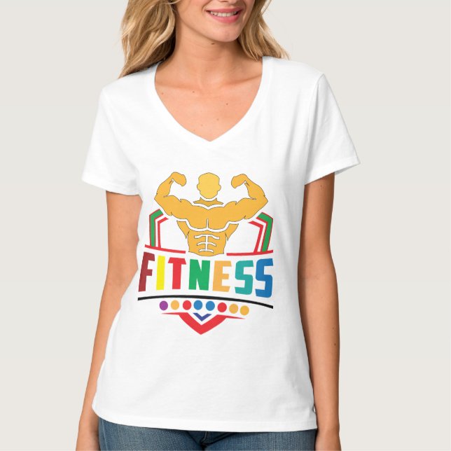 Camiseta Fitness Lifestyle – Train Hard Stay Strong (Anverso)