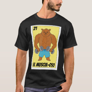 Camiseta Fitness Lottery Lotería Mexicana El Musculoso