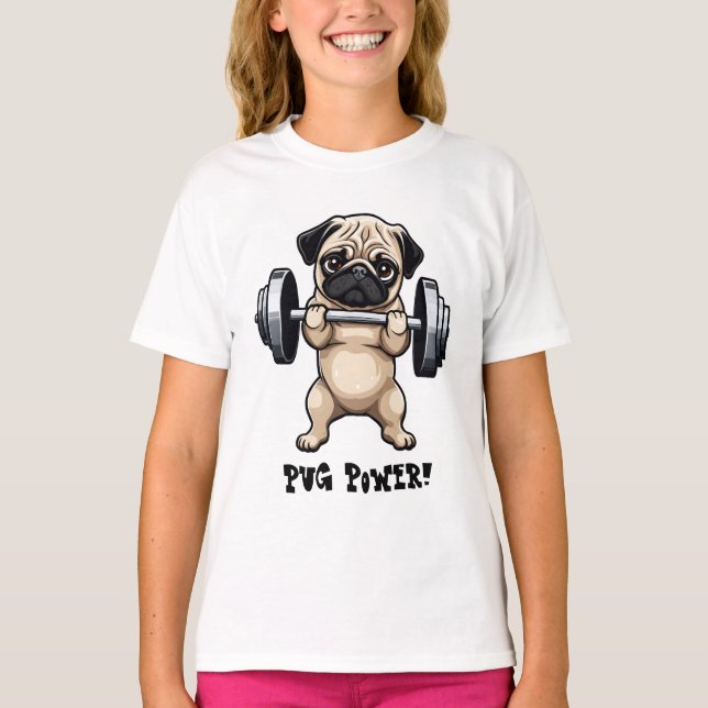 Camiseta Fitness Pug (Anverso)