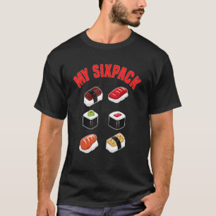 Camiseta Fitness Sushi Six Pack