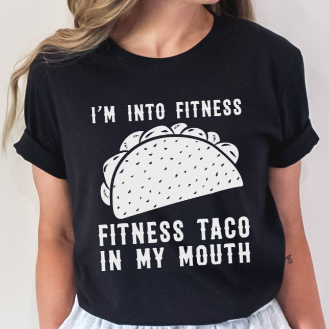 Camiseta Fitness Taco Funny T Shirt Gimnasio humorístico (Subido por el creador)