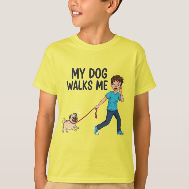 Camiseta Fitness Trainer: My Dog T-shirt design  (Anverso)