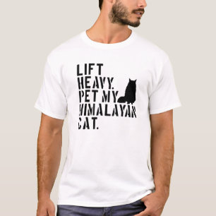 Camiseta Fitness Workout - Levanta fuerte Mascota mi gato d