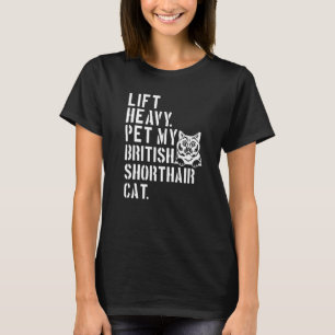 Camiseta Fitness Workout Levanta fuerte Mascota My British 