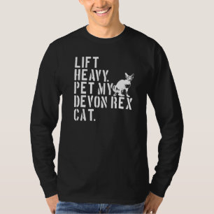 Camiseta Fitness Workout Levanta Mascota pesado Mi gato Dev