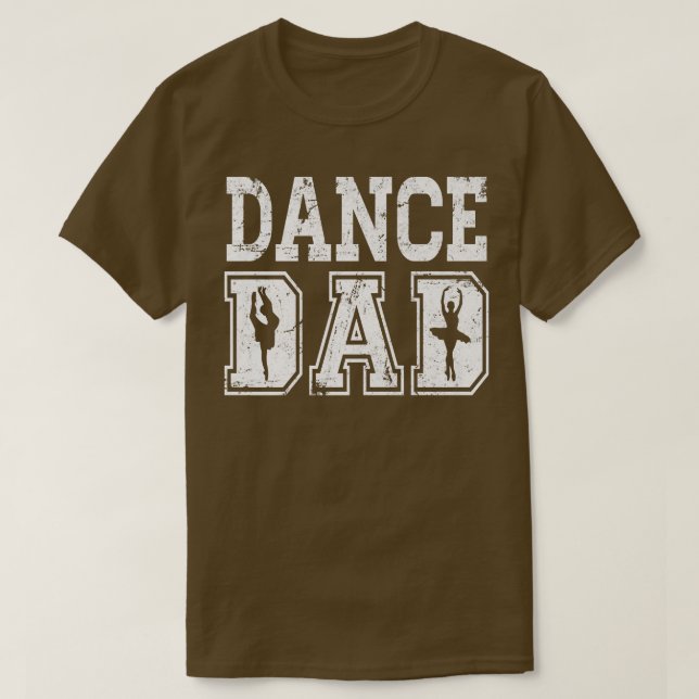 Camiseta Fitted Dance Dad Ballet s Distressedfor Men  (Diseño del anverso)