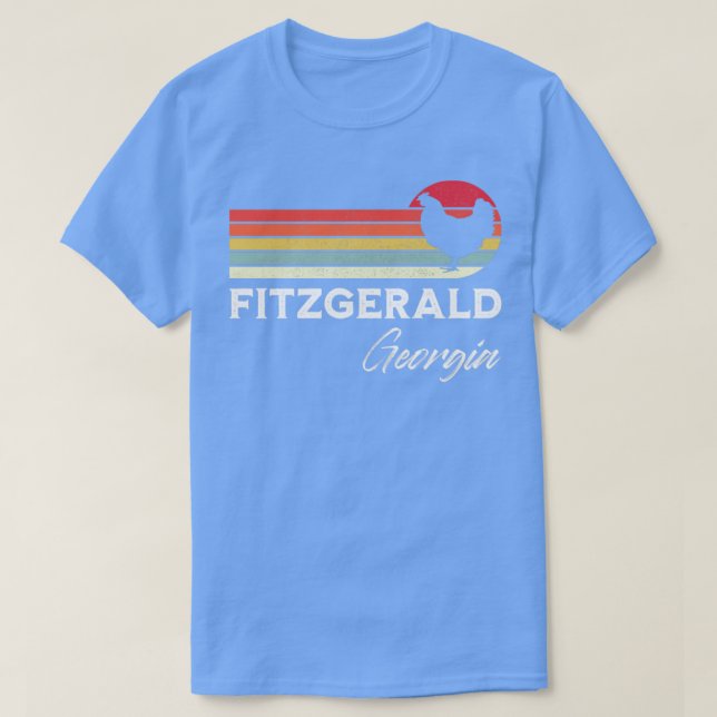 Camiseta Fitzgerald Georgia Retro Chicken Lover Souvenir (Diseño del anverso)
