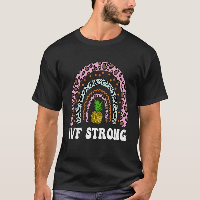 Camiseta FIV Día de Transferencia de Mamá Día de Arcoiris P (Anverso)