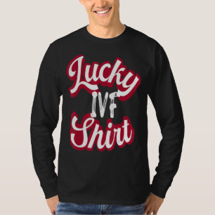 Camiseta FIV Día de Transferencia de Mamas Día Retro Lucky