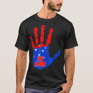 Camiseta FIV Gift Warrior Mano Mamá Transfiere Día Infertil
