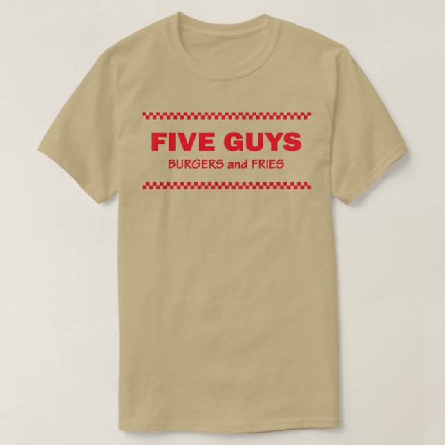 Camiseta Five Guys Burgers and Fries   (2)  (Diseño del anverso)