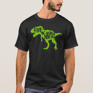 Camiseta Fiveasaurus Cumpleaños Dinosaurio Quinto Cumpleaño