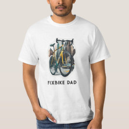Camiseta Fixbike Dad. Padres en bicicleta extrema. Autor de