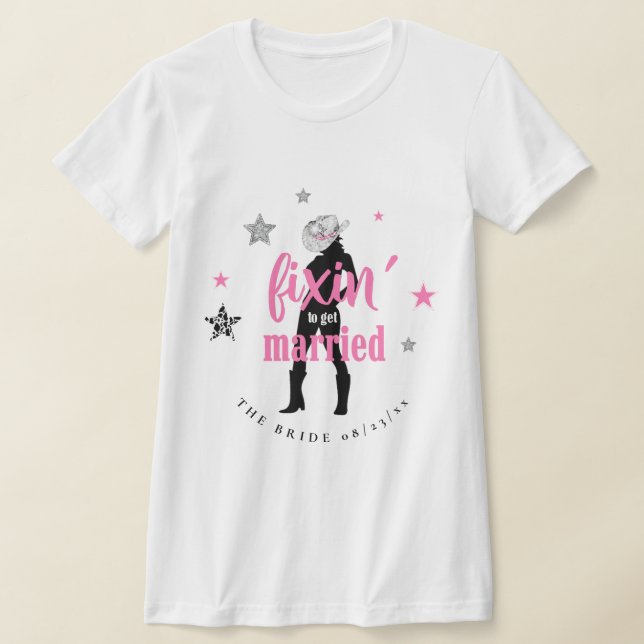 Camiseta Fixin' The Bride Disco Bachelorette ID925 (Distribución)
