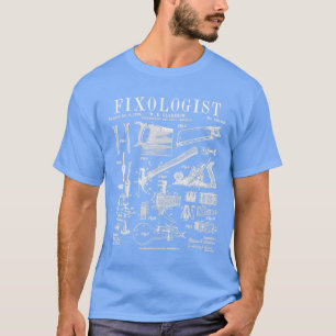 Camiseta Fixólogo Carpenter Carpentry Tools Vintage Paten