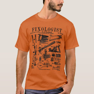 Camiseta Fixólogo Carpenter Carpentry Tools Vintage Paten