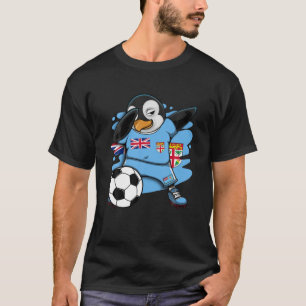 Camiseta Fiyi Fans de Fútbol de Fiyi Pingüino de Dabbing Fú