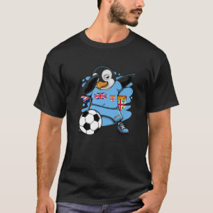 Camiseta Fiyi Fans de Fútbol de Fiyi Pingüino de Dabbing Fú