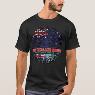 Camiseta Fiyi Nueva Zelanda Raíces de Árbol de Nueva Zeland